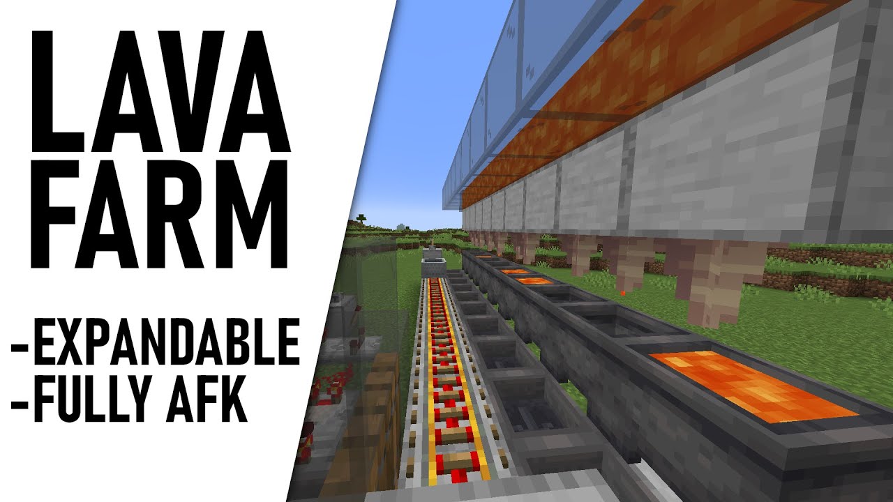 Minecraft Lava Farm 1.17 - 1.19+ Tutorial - YouTube