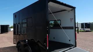 New 7x14 Insulated Black Black Out Cargo Trailer for sale