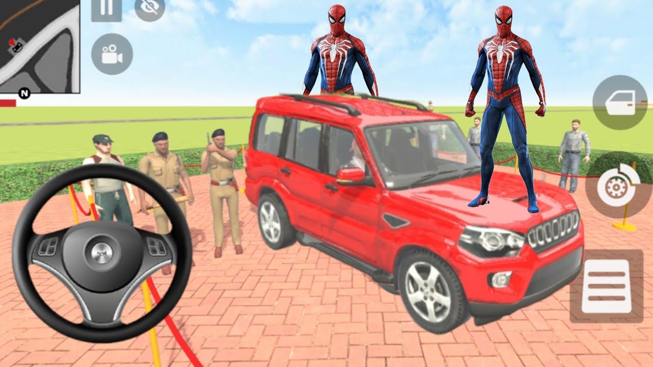 🤠 indian theft auto simulator game 🎮 Franklin ne Scorpio car purchase kiya 🤤 Rain 🌧️ driving in city