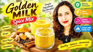 Golden/Turmeric Milk Recipe | Anti Inflammatory Drink | Golden Milk Spice Mix