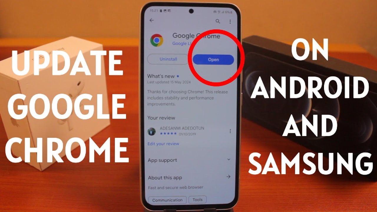 How to Update Google Chrome on Android & Samsung - YouTube