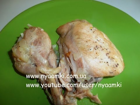 Видео рецепт Тушеная курица в кастрюле