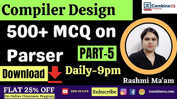 Compilerontwerp | Meerkeuzevragen over parser | UGC NET JRF | GATE CSE | Computerwetenschappen | ...