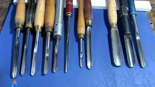 Richard Raffan explains his gouges.