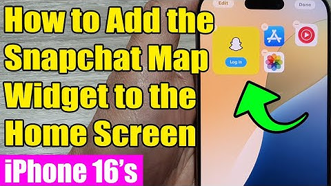 🗺️ iPhone 16/16 Pro Max: How to Add Snapchat Map Widget to Home Screen