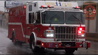 Rochester Fire, NY - Rescue 11 Responding.