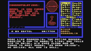 Commodore 64: Venom game ending by Mastertronic