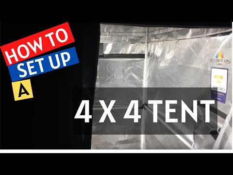 How to setup a 4x4 Grow Tent. 4x4 grow tent setup
