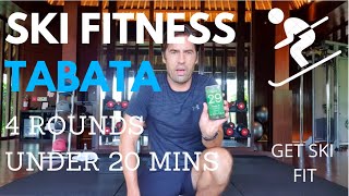 Get Ski Fit | GREAT FULL BODY TABATA  | Great for skiing | No Equipment Needed