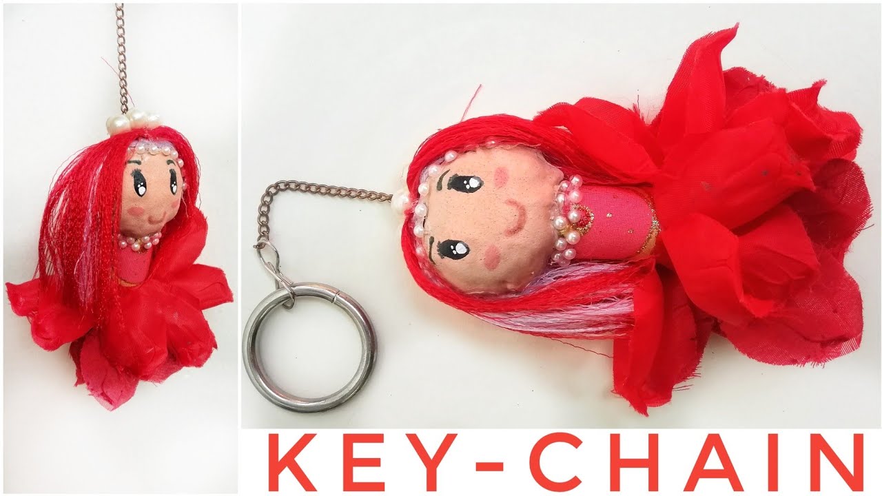 DIY Key RIng Doll Key Ring KeyChain Doll Charm The Blue Sea