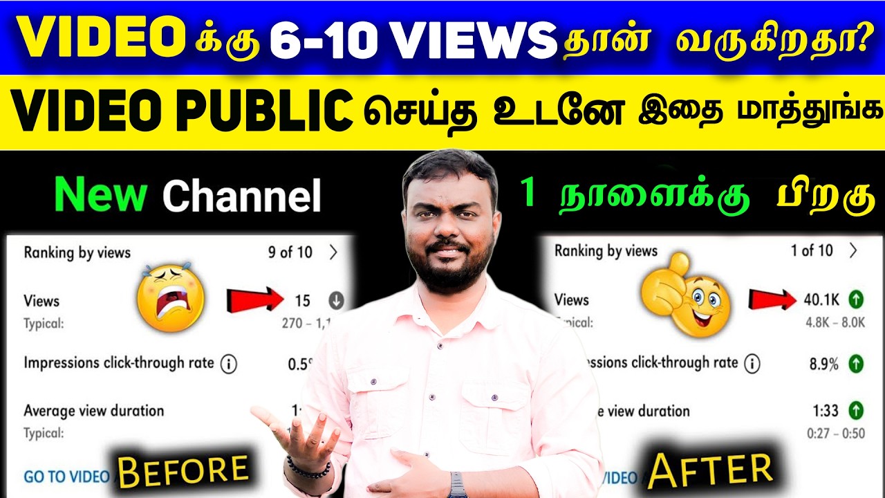 🔴5-6 Views தான் வருகிறதா -Views Adigarippathu Eppadi Tamil | views increase pannuvathu eppadi