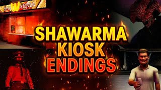 Every Ending in Scary Shawarma Kiosk (Roblox) 😱