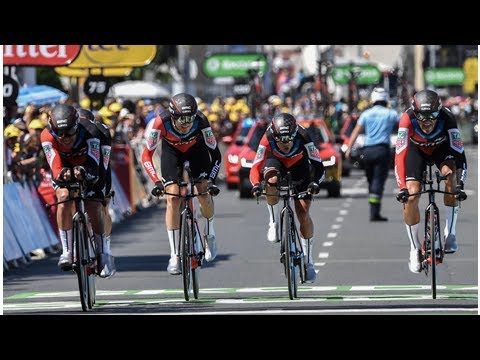 Video: Tour de France 2018 Stage 3: BMC win team TT to put Van Avermaet in yellow