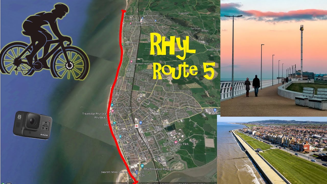 Rhyl Route 5 Bike Ride just the part along the Beach :)