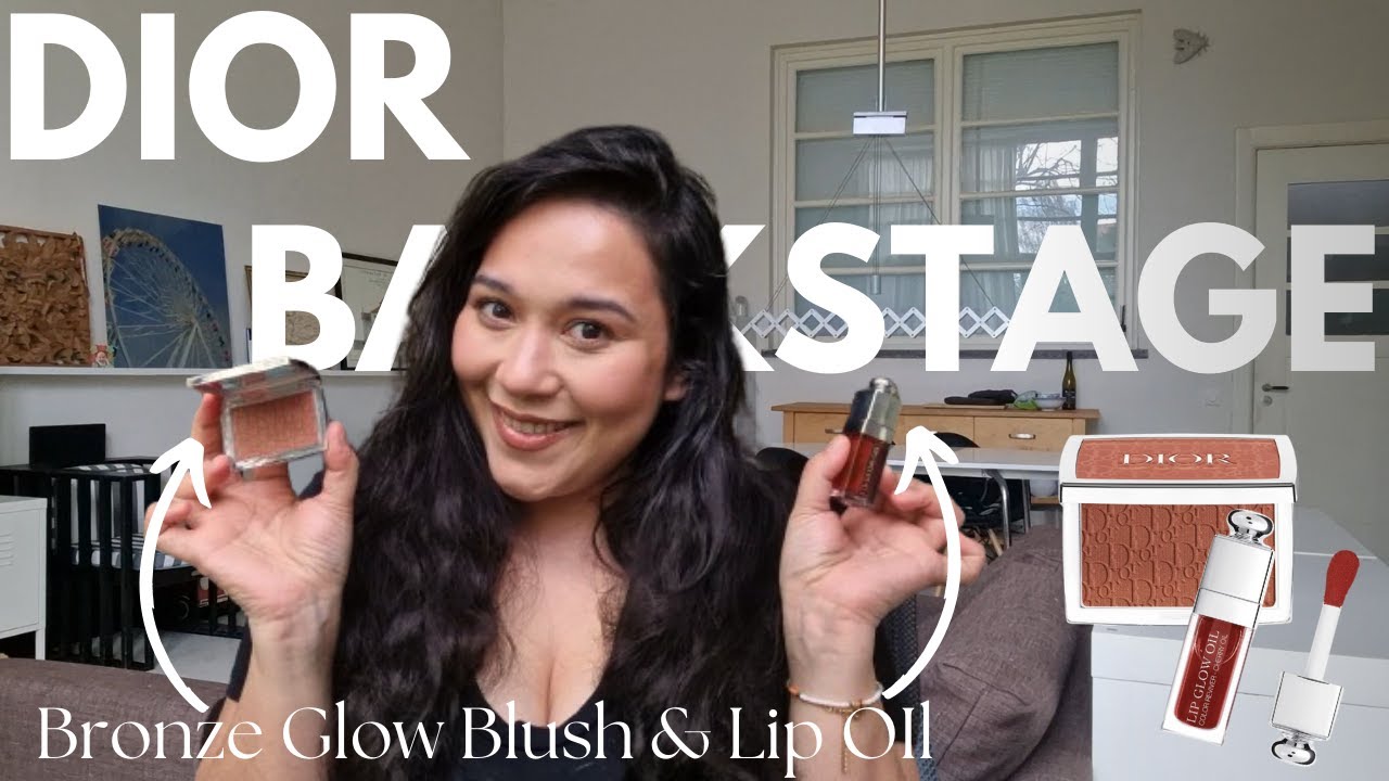 NEW! Dior Backstage Rosy Glow Blush and Addict Lip Oil in Bronze Glow 