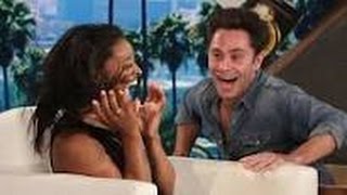 ELLEN SHOW SIMONE BILES Gets A SCARE! PROPER FUNNY SCARE For 4 TIMES OLYMPIC GOLD MEDALIST 17April_+