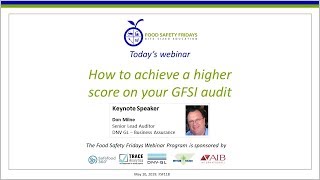 How to achieve a higher score on your GFSI audit