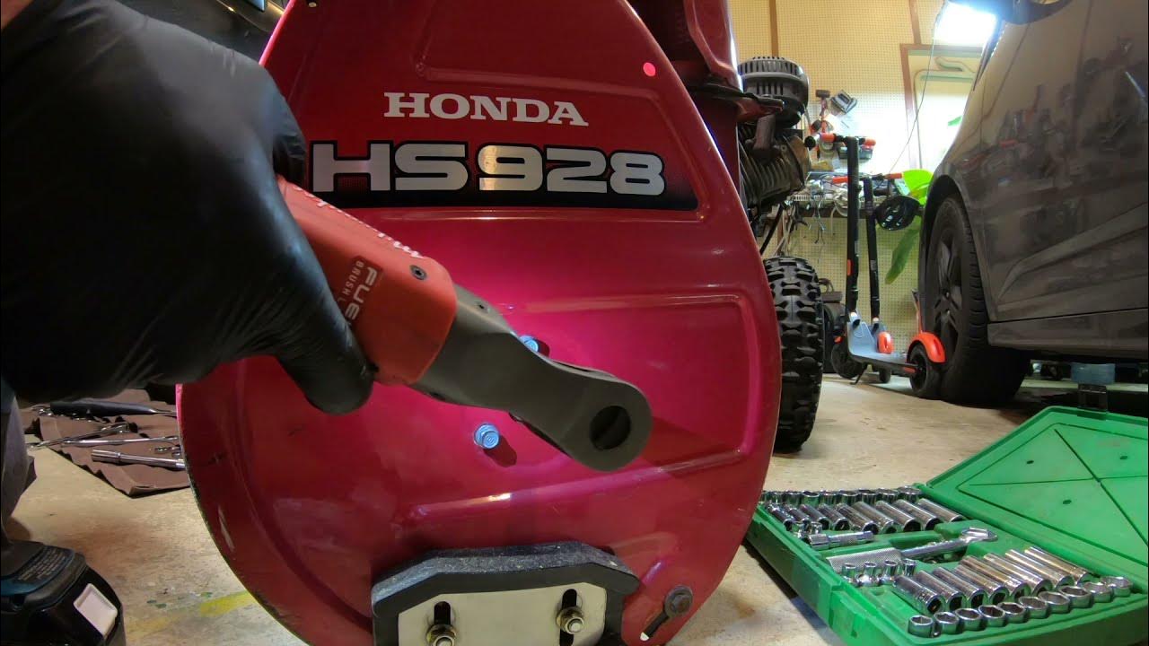 Honda HS928 Auger Bearing Replacement - all three - YouTube