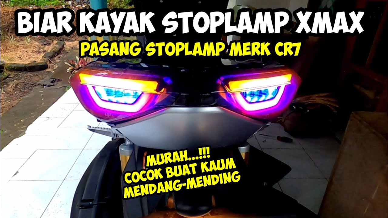 PASANG STOPLAMP LED MERK CR7 NMAX NEW 2023