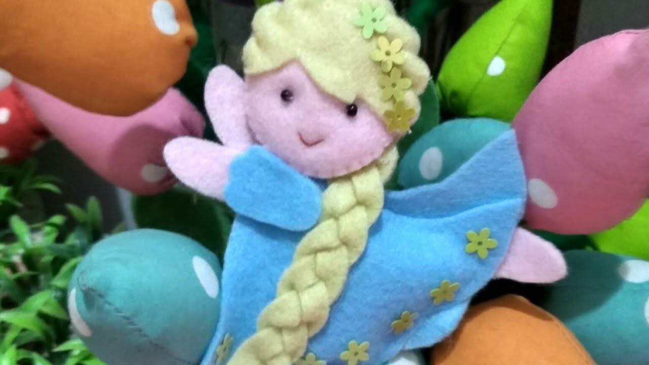  Cara  mudah membuat  boneka Elsa Frozen  yg cantik lucu 