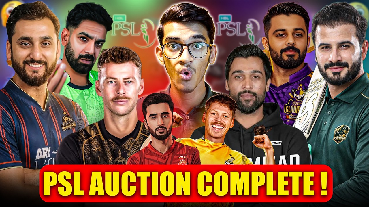 PSL 2026 Auction Madness! Unexpected Picks & Record Deals 😱