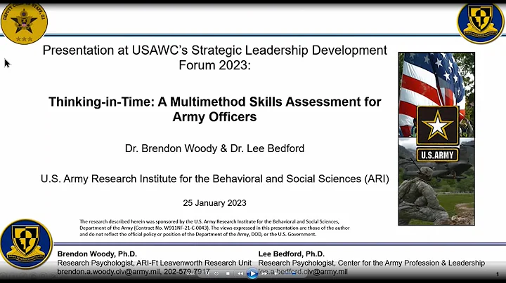 Thinking-in-Time: A Multimethod Skills Assessment for Army Officers -Woody and Bedford - SLDF - DayDayNews