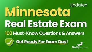 🔥 Crush Your Minnesota Real Estate Exam with This 100-Question Review!