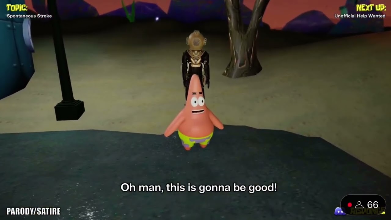 SpongeBob causes the French Narrator to have a stoke…