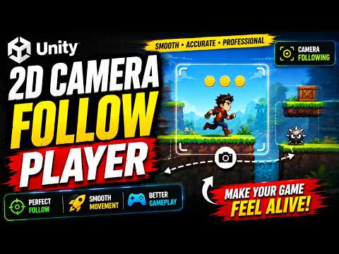 Unity 2D Camera Follow Player Smooth | How To Make Camera Follow Player In Unity 2D