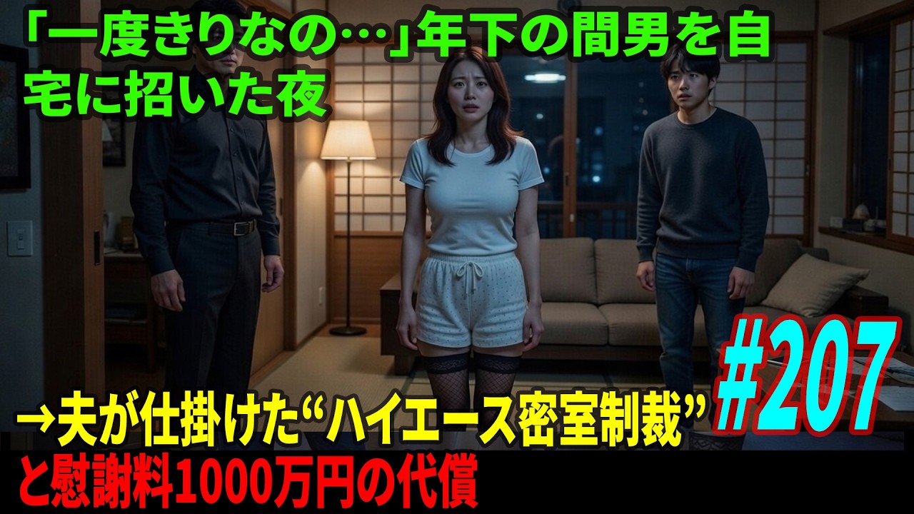 シタ妻「一回だけ…」若い間男を家へ入れた瞬間→夫のハイエース監禁制裁＆慰謝料1000万請求で破滅へ