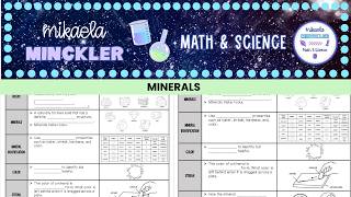 Information Minerals Guided Notes | 6th Grade Science | OLD TEKS 6.6C News