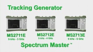 Anritsu MS2712E, MS2713E - обзор возможностей следящего генератора