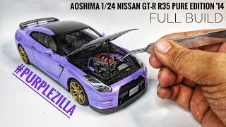 [Full Build] AOSHIMA - Nissan GT-R R35 Pure Edition `14 - PurpleZilla