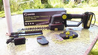 SAKER Cordless Hedge Trimmer & Grass Shear Review