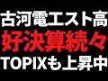 日経平均からTOPIXシフト継続！好決算株も続々、古河電工10分割でスト高、川崎重工や東京センチュリー上昇