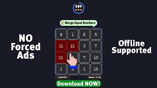 Merge & Slide: Numbers Puzzle - Landscape Ad #3 (extra text) screenshot 5
