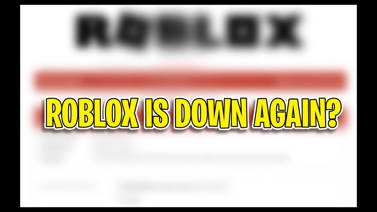 Roblox Is Down Again November 2021 YouTube 