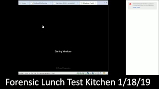 Forensic Lunch Test Kitchen 1/18/19 Windows 7 New RECMD
