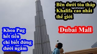 Khoa Pug vào Dubai Mall lớn nhất thế giới thì hết tiền đành ngắm tháp Khalifa từ xa trong ngậm ngùi