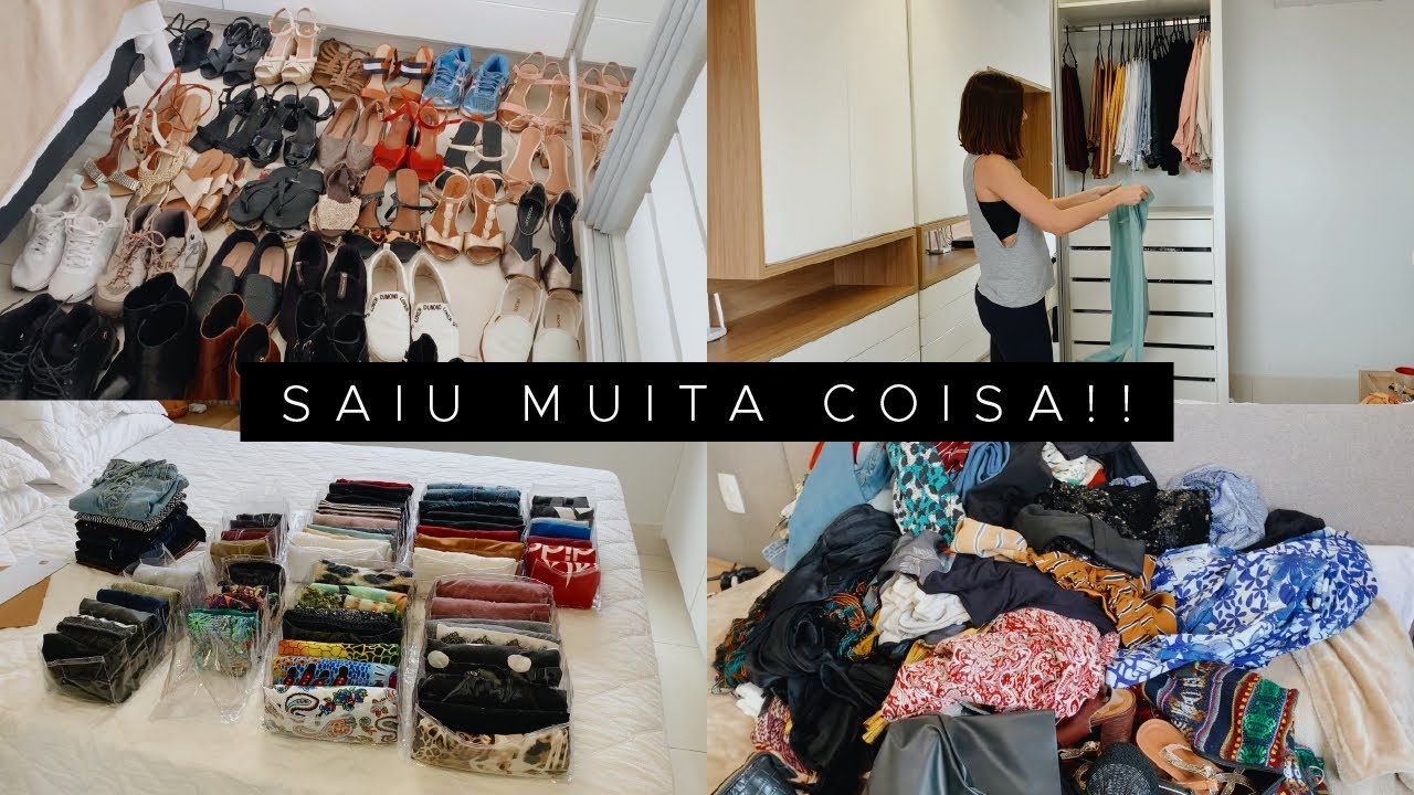 DESTRALHE e ORGANIZAÇÃO do GUARDA-ROUPA da minha MÃE | MINIMALISMO NA PRÁTICA