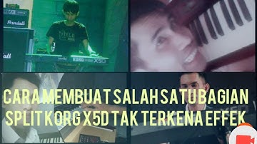 Korg X5D  Placement Paralel 3/ Cara Membuat Salah Satu Bagian Split Korg X5D Tak Terkena Effect