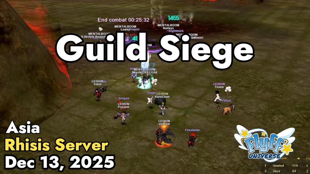 Guild Siege (Rhisis Server) December 13, 2025 | Flyff Universe