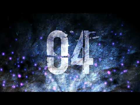 Grunge Countdown - Countdown Timer - Blue particle countdown time - 10 to 0 - 10 Seconds