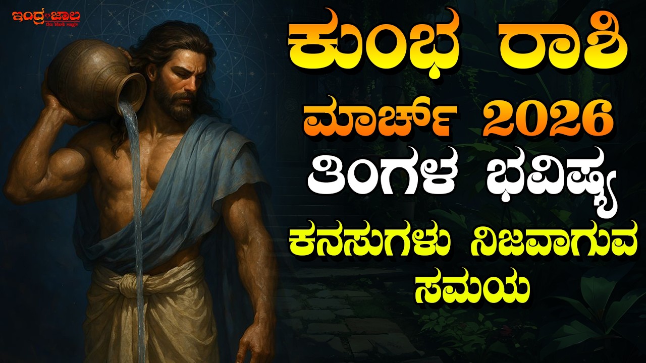 ಕುಂಭ ರಾಶಿ | ಮಾರ್ಚ್ 2026 ತಿಂಗಳ ಭವಿಷ್ಯ | ಮಾರ್ಚ್‌ನಲ್ಲಿ ದೊಡ್ಡ ಬದಲಾವಣೆ | ಕನಸುಗಳು ನಿಜವಾಗುವ ಸಮಯ
