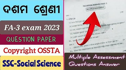 10th class FA-3 Social Science questions answer 2023/part-2 MA/10th fa3 2023 /#10th #fa3 #10thfa3ssc