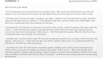 The Holy Bible Read Aloud - Genesis 1