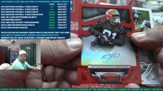 Dual NFL Case - 2016 Panini Certified & Leaf Autographed Football Mini Helmets