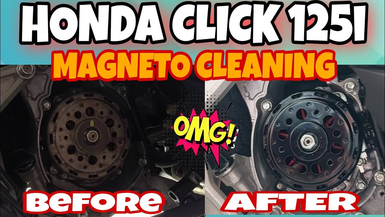 HONDA CLICK 125i I MAGNETO REFRESH WITH HIGH TEMP PAINT #hondaclick125i #satisfying #viral