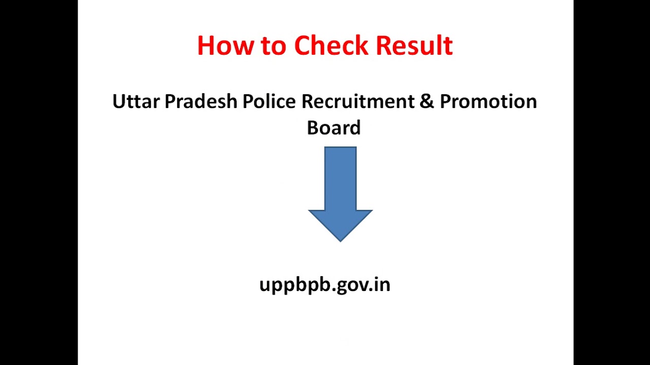 UP Police Constable Result 2018 | UP Police Recruitment Board