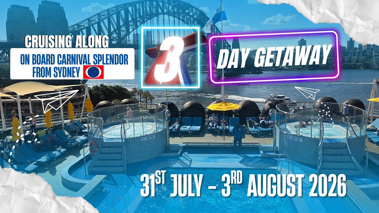 Cruising Along 🚢 3-DAY GETAWAY ON CARNIVAL SPLENDOR! | Sydney 🇦🇺